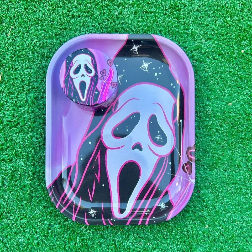 Scream Rolling Tray and Grinder Set