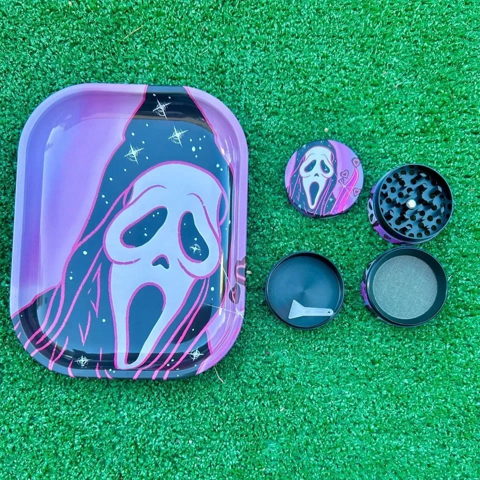 Scream Rolling Tray and Grinder Set